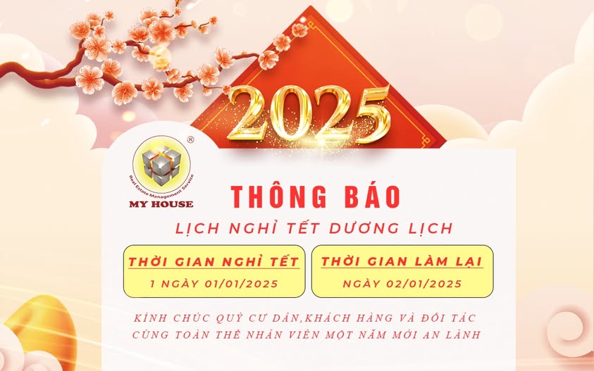 Thông báo lịch nghĩ tết dương 2025
