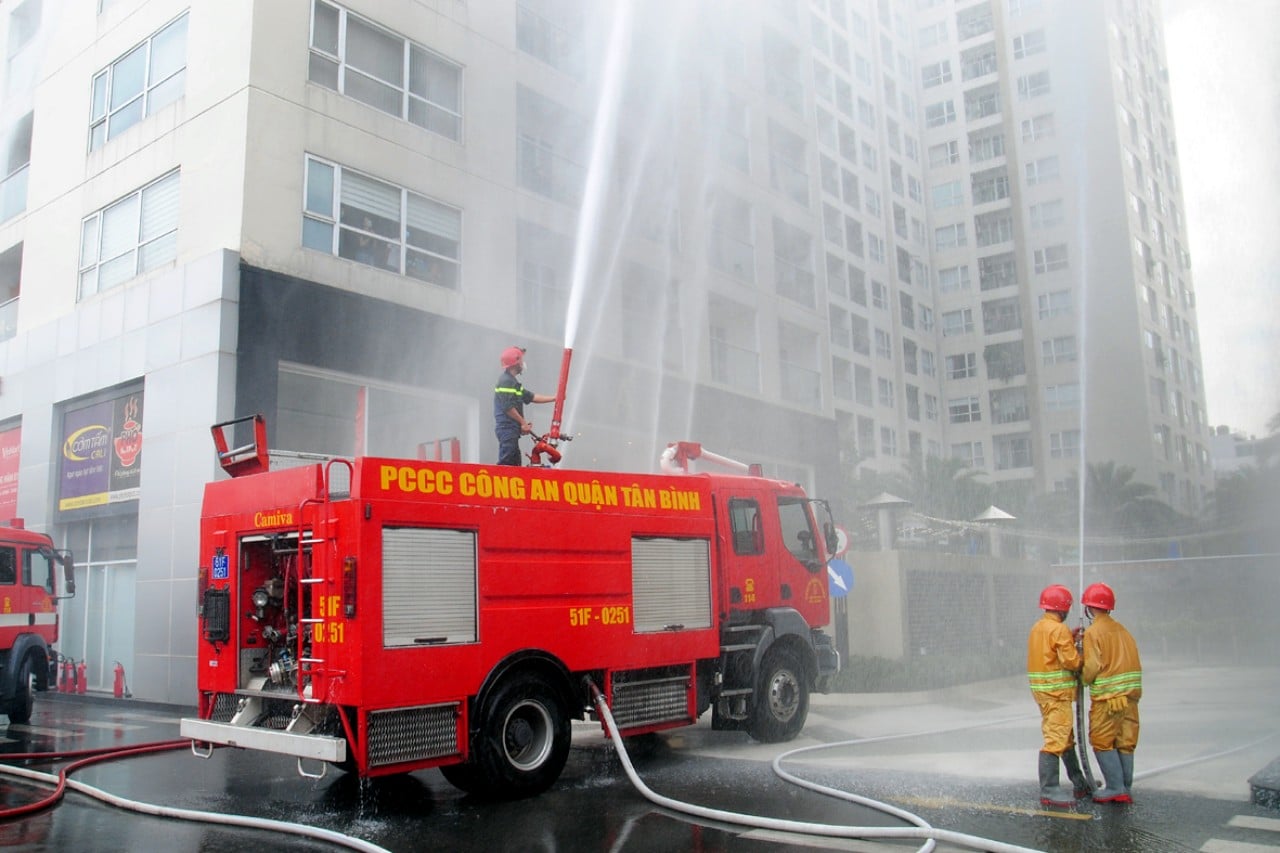 My House tai Sky center thuc tap PCCC