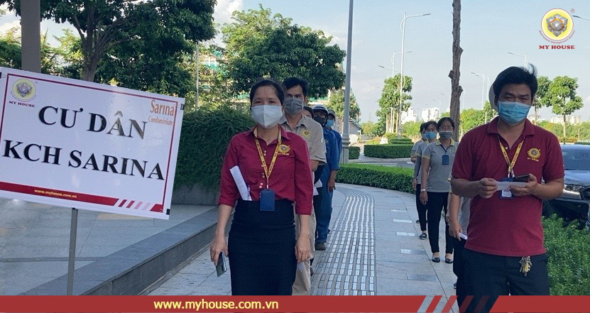 MYHOUSE tham gia lay mau xet nghiem covid-19