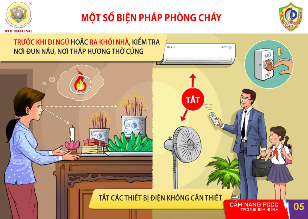 Cam nang pccc trong gia dinh