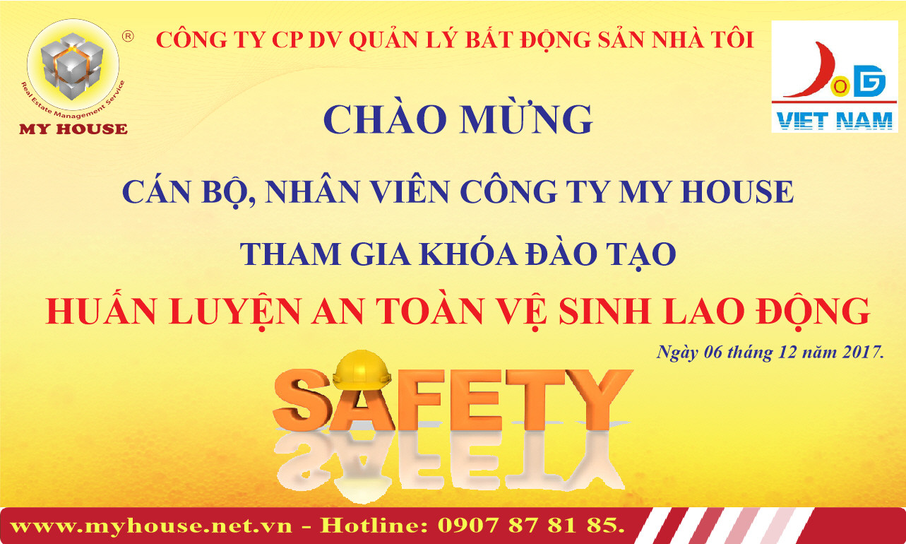 MY HOUSE TẬP HUẤN AN TOÀN VỆ SINH LAO ĐỘNG CHO CBCNV
