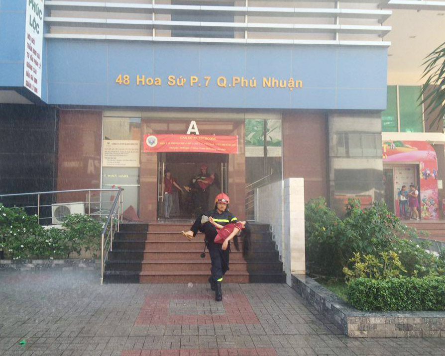 Cao Ốc PN Techcons diễn tập PCCC, Cứu hộ cứu nạn