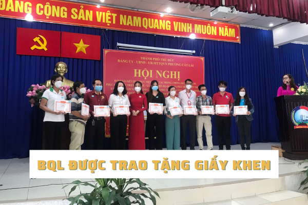 BQL MY HOUSE vinh dự được UBND Quận khen tặng