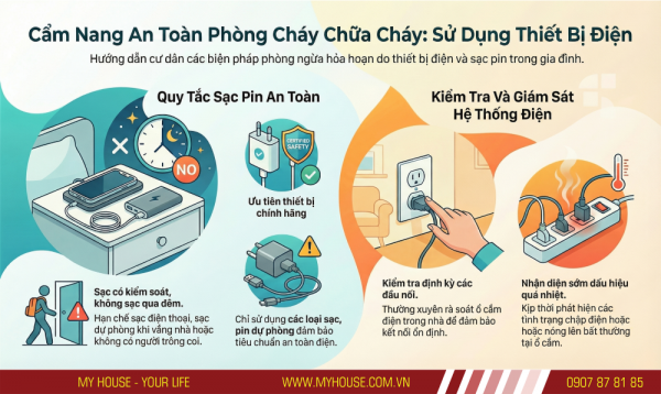 CẢNH BÁO NGUY CƠ CHÁY NỔ TỪ SẠC DỰ PHÒNG TRONG CĂN HỘ CHUNG CƯ