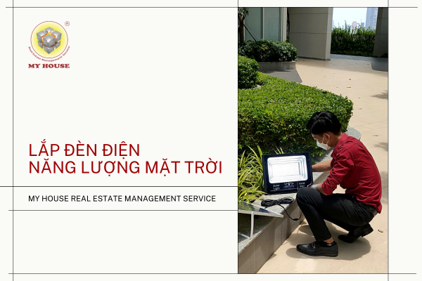 My House lắp đèn điện năng lượng mặt trời