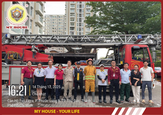 Diễn tập PCCC CHCN năm 2025 tại Chung cư Flora Fuji – An toàn là ưu tiên hàng đầu